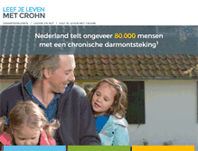 Tablet Screenshot of crohn.nl